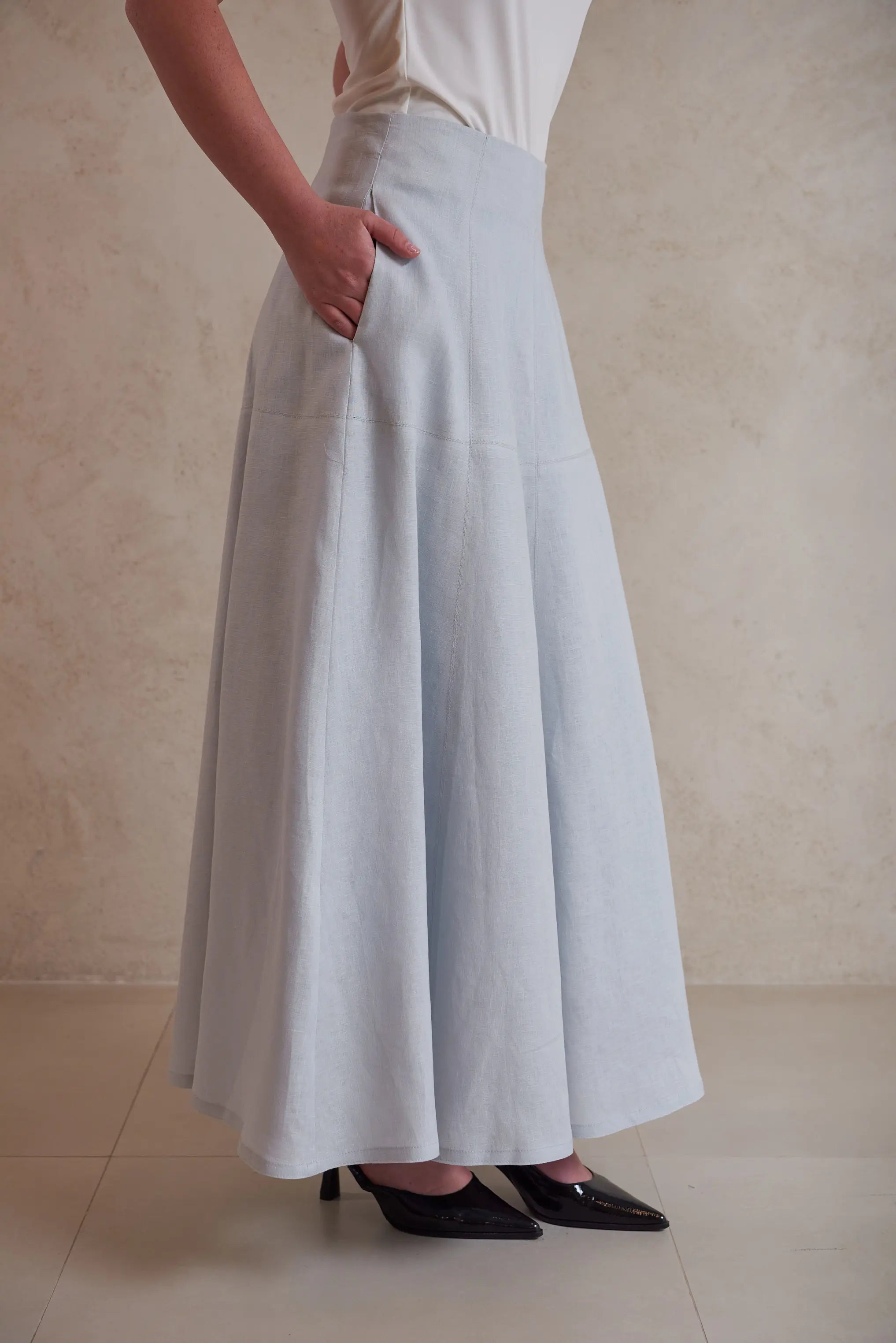 Linen Maxi Skirt